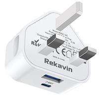 USB Plug Charger,2 Pack 4 Port Multi USB Plug Adapter UK 25W/5A Wall Charger Mains with Smart IC Fast Charging for iPhone 11 pro Max XS XR X SE2020 10 8 7 6 ipad,Samsung S10 S9 S8 S7,Huawei