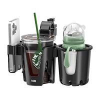 KDD 3-in-1 Universal Pram Holder - Phone, Drink, Coffee Cup Holder for Pram, Pushchair, Buggy, Stroller, Bike, Wheelchair, Walker, Scooter, Trolley