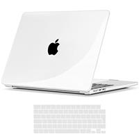 TECOOL Case compatible with MacBook Air/Pro, Plastic Snap On Hard Shell Cover & UK EU Keyboard Protector