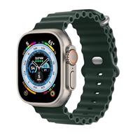 HdanMole Silicone Ocean Strap Compatible with Apple Watch Ultra / 49mm 46mm 45mm 44mm 42mm 41mm 40mm 38mm, Soft Sport Band for iwatch Series 10 9 8 7 6 5 4 3 2 1 SE