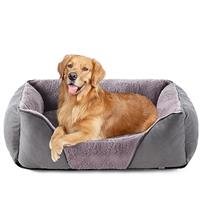 JOEJOY Soft Rabbit Fluff Dog Cat Bed Small with Appearance Design of Small Corn Kernels, Washable Dog Bed for Dogs, Cats, Kittens and Puppies, 51x48x16cm
