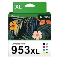 953XL 953 XL Replacement for HP 953XL Ink Cartridges Multipack for HP Officejet Pro 7720 7740 8710 8720 8715 8210 8730 7730 8725 8740 (Black, Cyan, Magenta, Yellow, 4-Pack)
