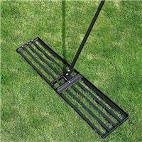 Byhagern Lawn Leveling Rake - Heavy Duty Level Rake - 45" Wide 69" Handle Lawn Leveler, Levelawn Tool for Garden, Golf Couse, Farm, Backyard