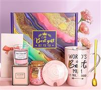 ALBISS Birthday Gifts Thank You Gifts for Mum, Sister Friend Grandma Wife Hamper Pamper Coffee Cup