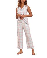Famulily Comfy Pj Sets for Women Long Sleeve V Neck Nightwea