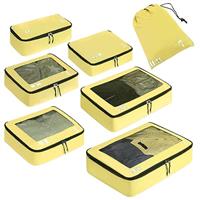 ECOHUB Packing Cubes for Suitcase 7 PCS Travel Organiser Packing Bags Recycled PET Eco Friendly Trav