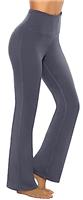 AFITNE Bootcut Yoga Pants for Women, High Waist Flared Leggings with Pockets Wide Leg Bottom Bootleg Tummy Control Workout Gym Casual Work Flare Trousers