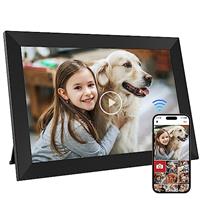 10.1 Inch WiFi Digital Photo Frame Built in 64GB Memory, 1280x800 IPS LCD Touchscreen, Auto-Rotate and Audio, Quick and Easy Share Photos or Videos via the Frameo App, the Best Choice for Gifting