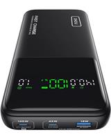 INIU 140W Power Bank, Compact 25000mAh High Capacity Portable Charger, PD QC Fast Charging USB C in&Out Tablet Powerbank, Battery Pack Phone Charger for Laptop, iPhone 16 15, Samsung, iPad, MacBook
