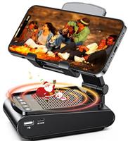 Rolgno Portable Bluetooth Speaker with Phone Stand, [Bluetooth 5.1] [HD Surround Sound ] Wireless Speaker with Adjustable & Foldable Phone Holder, 6H Playtime, Compatible with iPhone/iPad/Samsung