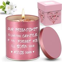 Best Friend Funny Gifts for WomenChristmas Candles Gifts for Women,9oz Soybean Wax Scented Candles,Friendship Present for Friends Her on Christmas Anniversary Birthday