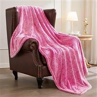 Exclusivo Mezcla Throw Size Fleece Throw Blanket, Large Fuzzy Sofa Throws, Soft Velvet Plush Blanket for Sofa