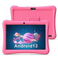 EagleSoar Kids Tablet 10 inch Android 13 Quad Core 3GB+32GB GMS Certified WiFi Dual Camera Kids APP Pre-Installed Parental Control with Kid-Proof Case