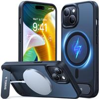 TORRAS for iPhone series Case [12FT Military Shockproof ] [TOP N56 Magnets] [20W Fast Charging] Truly Completely Flat & Slim Case iPhone series Cover - Pstand