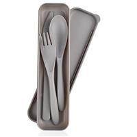 CUNTAUK Travel Cutlery Set with Case, Portable Cutlery Set R