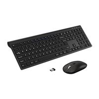 Wireless Keyboard Mouse Combo, cimetech 2.4G Ultra-Thin Keyboard and Mouse Set with Sleek Ergonomic Silent Design & Stable Connection for Windows PC Laptop Computer