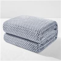 Exclusivo Mezcla Extra Large Fleece Throw Blanket, Soft Jacquard Weave Waffle Pattern Throws for Sofa Settees