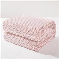 Exclusivo Mezcla Extra Large Fleece Throw Blanket, Soft Jacquard Weave Waffle Pattern Throws for Sofa Settees