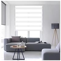 Ruby Deals Day & Night Zebra Roller Blind Dual Layer Fabric Bedroom Blinds for Windows Curtains Blinds Window Roller no Drilling/Drilling