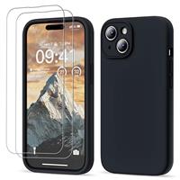 GOODVISH 3 IN 1 for iPhone 15/15 Pro/15 Pro Max/16/16 Pro/16 Pro Max/16e Case, Upgraded Camera Protection, 2X HD Screen Protector, Liquid Silicone Anti-Scratch Shockproof Anti-Fingerprint Phone Case