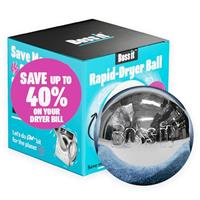 Boss It Tumble Dryer Ball Alternative to Plastic/Wool Tumble Dryer Balls, Saves Drying Time & Reduces Clothing Wrinkles, Ultra Reflective & Lightweight