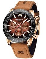 MEGALITH Mens Watches Chronograph Waterproof Analogue Quartz Wrist Watches for Men Luminous Date