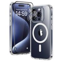 ESR for iPhone 16 Pro Case (4 in 1) Set, Translucent Matte Case with Screen Protector, Compatible with MagSafe, Military-Grade Protection, Classic Series, Frosted Black