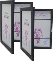 Black kids artwork frames A4 Set of 2, changeable kids art f