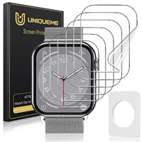 UniqueMe 6 Pack for Apple Watch 40mm Screen Protector iWatch Series 6 SE2 SE 5 4, Ultra Thin HD Clear Soft Anti Scratch TPU Protective Film [Fingerprint Support] [Case-Friendly] [Easy-Installation]