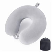 WENGX Travel Pillow Neck Pillow Memory Foam Travel Pillows Head Support Cushion for Airplane Train Car Office Travel Essential Flight Pillows for a Long Hauls Sleeping Rest