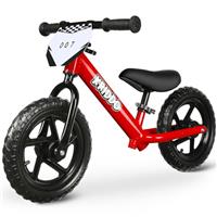 KRIDDO Toddler Balance Bike 2 Year Old, Age 18 Months to 5 Years Old, 12 Inch Push Bicycle with Customize Plate (3 Sets of Stickers Included), Steady Balancing, Gift Bike for 2-3 Boys Girls