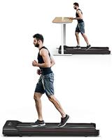 Dskeuzeew Walking Pad Treadmill, Under Desk Portable Treadmills for Home, Small & Mini, Ultra Quiet with LED Display, Remote Control