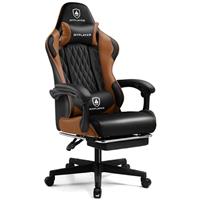 GTPLAYER Gaming Chair, Ergonomic Computer Chair with Footrest, Headrest and Lumbar Support Height Adjustable Gaming Chair 360 Swivel Office