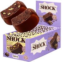 FitnesSHOCK Protein Cookie Schoko-Brownie ohne Zusatz von Zucker, Kekse mit 15% Eiwei, sttigende Ballaststoffe, low carb, weiche Konsistenz 10x50g