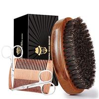 Boar Bristle Beard Brush for Men, Beards and Mustaches Groom