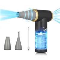 Kica JetFan 2 Series Electric Compressed Air Duster Cleaner, Rechargeable Battery, Powerful 101,000 RPM, Cordless Air Duster for PC, Laptop, Keyboard, Electronics, Home Cleaning
