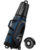 OutdoorMaster Golf Travel Bags for Airlines with Wheels and Hard Case Top, Protect Golf Clubs, Lightweight and Easy to Maneuver, Upgrade Version
