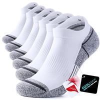 TANSTC Mens Socks Running Socks Anti-Blister Sports Socks Professional Quick-dry Trainer Socks Cushioned Arch Support Athletic Socks Moisture Wicking Compression 1/3 Pairs