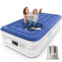 iDOO Air Bed, Inflatable bed with Built-in Pump, 3 Mins Quick Self-Inflation/Deflation Air Mattress, Comfortable Top Surface Blow Up Bed for Home Portable Camping Travel 190x100x46cm 250kg MAX, Single