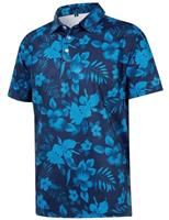 iCKER Mens Short Sleeve Polo Shirts Golf Printed Polo Shirt for Men Casual Elastic T-Shirt Soft Tee Polo Tops