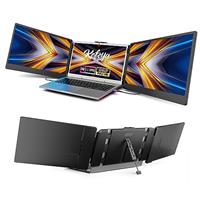 KEFEYA Laptop Screen Extender, Portable Monitor for Laptop Full HD IPS Display,HDMI/USB-A/Type-C