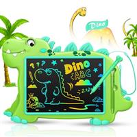 HappyGoLucky Dinosaur Toys for 3-8 Year Old Boys Girls, 10 inch Drawing Pad Toddler Toys LCD Writing Tablet, Educational Doodle Board Birthday Gifts for Kids Boys Ages 2-8