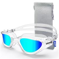 OMID Swim Goggles, P2 Polarized Patent & Upgrade Anti-Fog Anti-UV No Leakage Swimming Goggles for Adult Men Women Youth