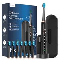 Electric Toothbrush for Adults and Kids, Sonic Toothbrushes with 8 Brush Heads and Travel Case Toothbrush Holder