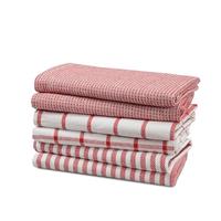 LANE LINEN Kitchen Towels Set - Dish Towels, 18x 28, Large Cotton Kitchen Hand Towels, Flat & Terry Towel, Highly Absorbent Tea Towels Set with Hanging Loop, Premium Dish Towels for Kitchen