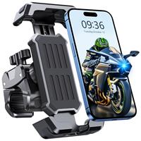 CIRYCASE Bike Phone Holder, [3s Install & Ultimate Anti-vibration] Motorcycle Phone Holder for Bike, 360 Rotatable & Upgraded Handlebar Clamp, Sport Gadget Mounts, for ATV/Scooter, 4.7-6.8 Phones