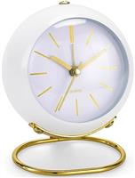 Battery Operated Desk Alarm Clocks with Light, Analog Clock Retro Silent No Ticking, Loud Table Clock for Bedside/Bedroom/Kitchen/Office/Travel/Kids/Room Decor Aesthetic Vintage