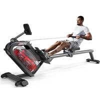 JOROTO Water Rowing Machine for Home Gym, 50Incline Enhanced Resistance Rower 150KG Weight Capacity with Bluetooth Connection, 44 Days Kinomap APP Membership