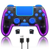 BRHE Wireless Controller For PS4 With Vibration/Programming/Wake Up/RGB Breathing LED Function