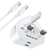 USB Plug Charger,2 Pack 4 Port Multi USB Plug Adapter UK 25W/5A Wall Charger Mains with Smart IC Fast Charging for iPhone 11 pro Max XS XR X SE2020 10 8 7 6 ipad,Samsung S10 S9 S8 S7,Huawei